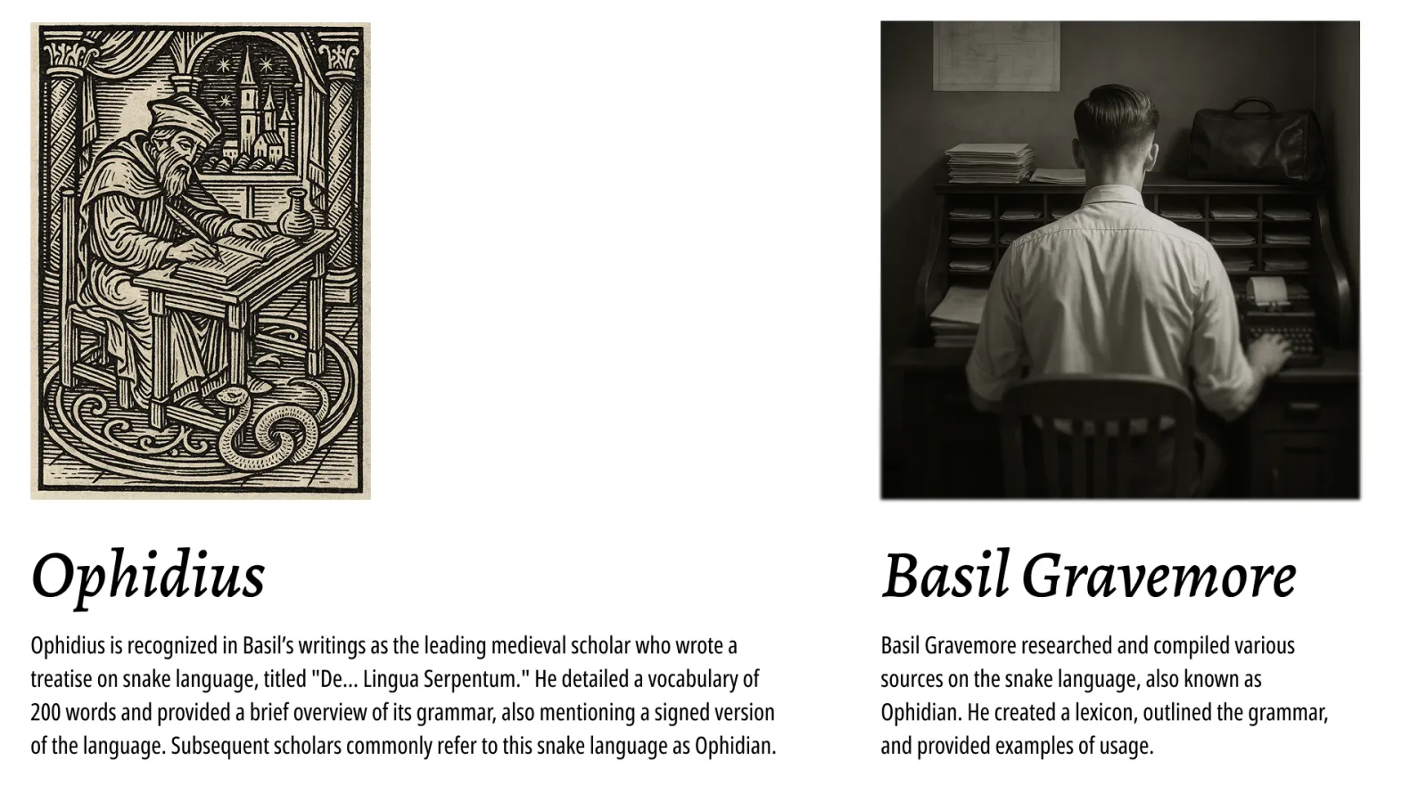 Ophidian — a constructed language inspired by the speech of snakes